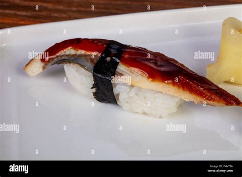 Japanese traditional sushi with eel Stock Photo - Alamy