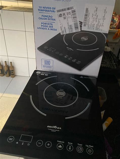 Fogão Cooktop Indução Britânia Bct01p Móvel de Cozinha Britania Usado