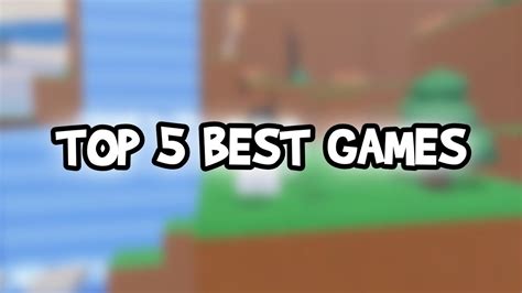 Top 5 Roblox Games To Cure Boredom Youtube