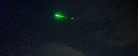 Bright Green Meteor Fireball Captured On Camera Over Oostkapelle The