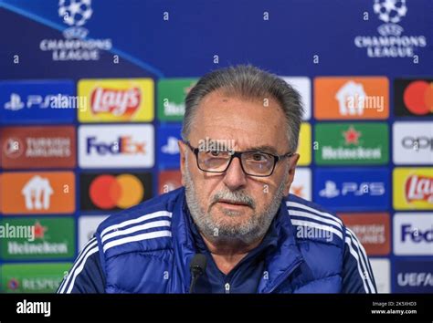 Coach Ante Cacic During Press Conference Of Dinamo Zagreb Before