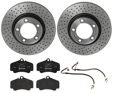 Porsche Brembo Brakes Kit Pads And Rotors Front 330mm Low Met