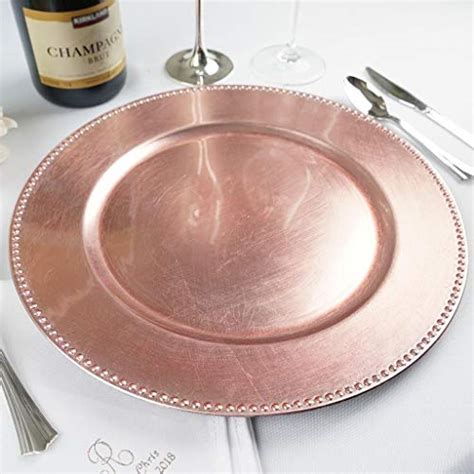 Rose Gold Charger Plate Efavormart 24 Pcs 13 Blush Rose Gold Round Charger Plates Dinner