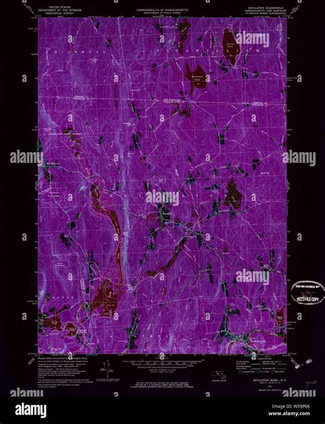 Massachusetts USGS Historical Topo Map MA Royalston 350518 1971 24000 ...