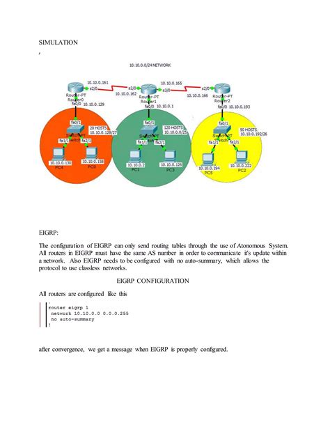 Packet Tracer Routing Protocols Eigrp And Ospf Pdf