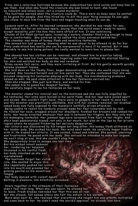 Huntress And The Monster By Vorentacle Hentai Foundry