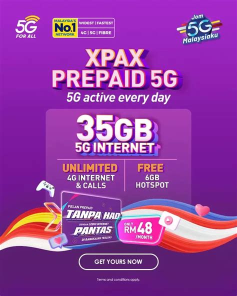 Celcoms New Xpax Prepaid 5g Offers 35gb 5g Data And Unlimited 3mbps