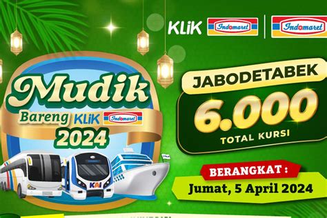 Syarat Dan Cara Daftar Mudik Bareng Klik Indomaret 2024