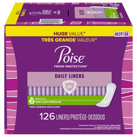 Save On Poise Daily Incontinence Liners Regular Length Very Light Huge