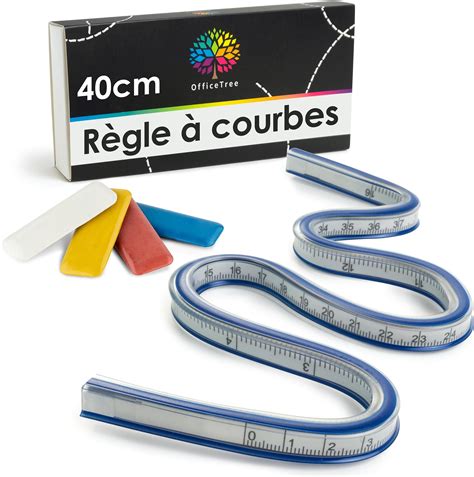 Officetree R Gle Flexible Cm Et X Craie Tailleur Regle Souple En