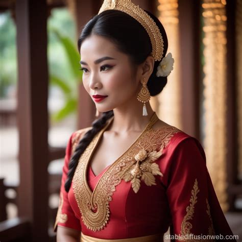 Thai Costume Portrait Stable Diffusion Online