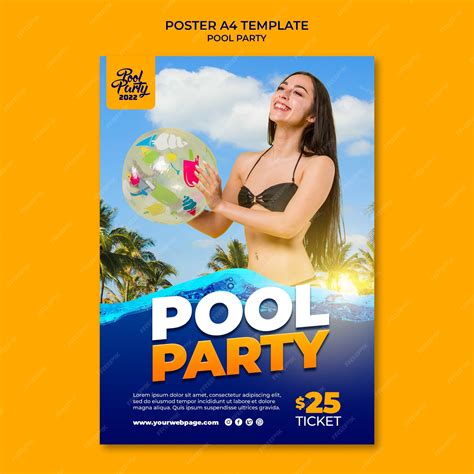 Pool Party Flyer Background