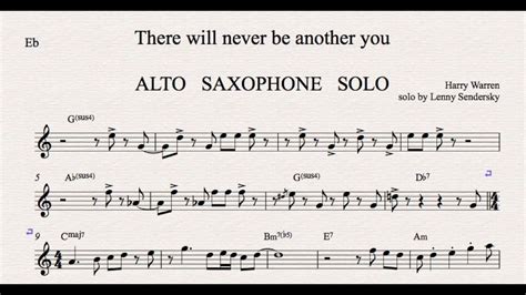 There Will Never Be Another You ALTO SAX PLAYBACK YouTube