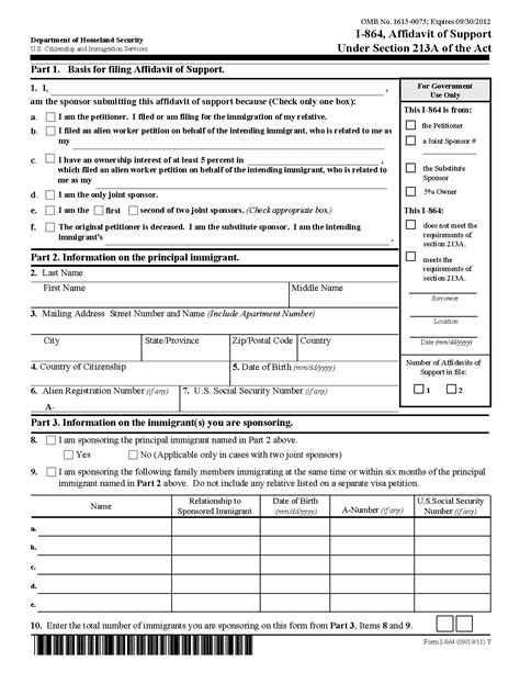 Affidavit Of Support Form I 864w 2023