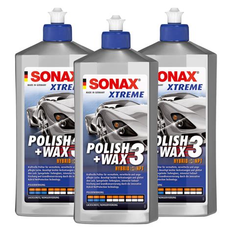 XTREME Polish Wax 3 Hybrid NPT 02022000 SONAX 3 X 500 Ml Buy Online