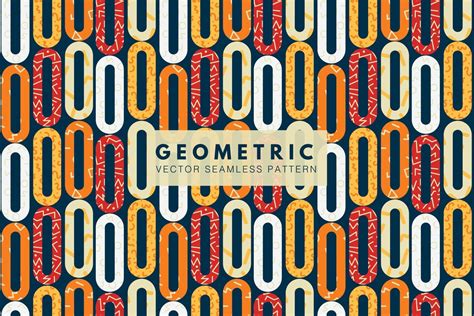 Oblong shape memphis geometric colorful shapes on a dark blue ...