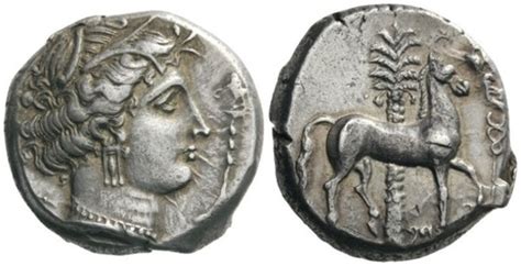 Tetradrachm Uncertain Punic Mint Numista