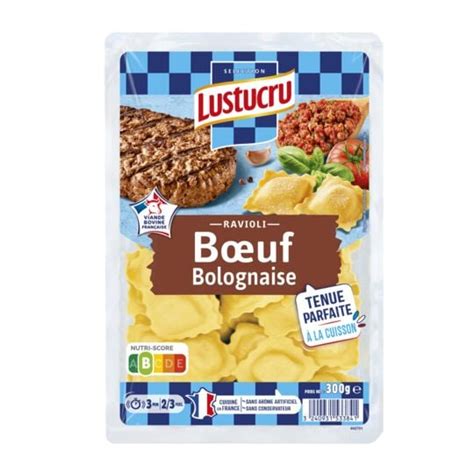 Lustucru Sélection Pâtes Fraîches Ravioli bœuf bolognaise LUSTUCRU