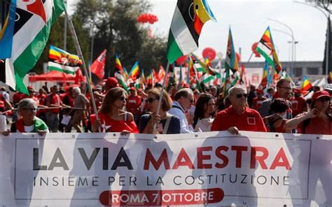 Manifestazione Cgil A Roma Landini Il Governo Cambi Le Politiche E