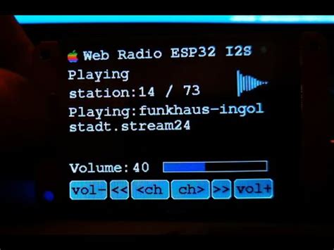 How To Make The Easiest Webradio Player With Touchscreen Esp