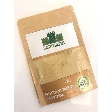 Castle Herbs Multani Mitti Powder Packaging Size G For Skin Care