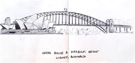 Drawing Sydney Harbour Bridge