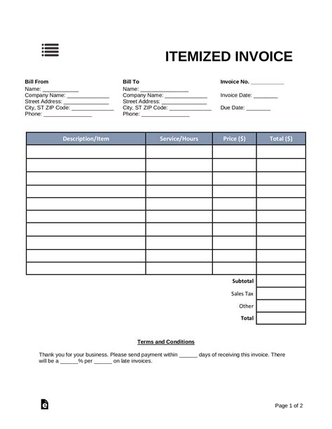 How To Create An Itemized Receipt Tutore Org Master Of Documents