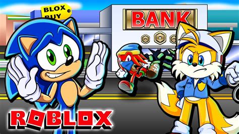 Sonic Gets ARRESTED Sonic Tails Play Roblox Brookhaven RP YouTube