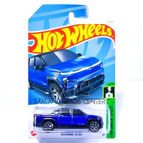 Hot Wheels Silverado Ev Rst Blue E 2024 Shopee Philippines