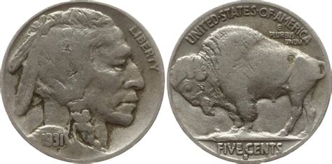 Usa Cents Buffalo Nickel S San Francisco Fast Sehr Sch N Ma