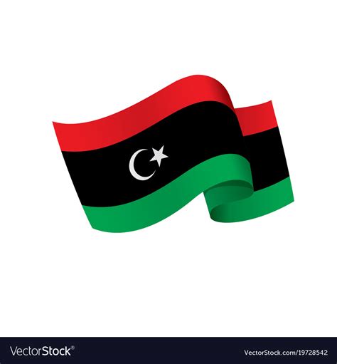 Libya flag Royalty Free Vector Image - VectorStock