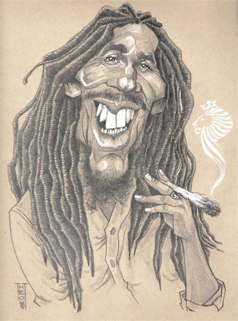 Bob Marley Bob Marley Art Caricature Artist Cartoon Character Tattoos