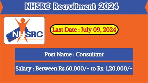 Nhsrc Recruitment Latest Consultant Vacancies On July