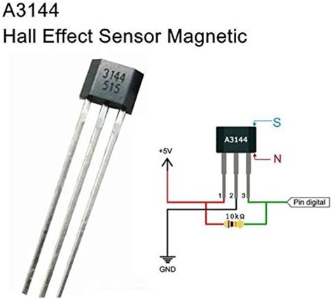 A3144 Hall Effect Sensor Datasheet Circuit And Pinout 51 Off