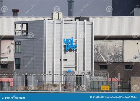 Logo Of Uniper On Their Power Plant In The Maasvlakte Harbor Editorial