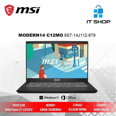 Jual Msi Core I Modern C Mo S J Black Di Seller It Shop