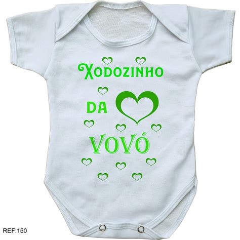 body bebê personalizado xodozinho da vovó Elo7