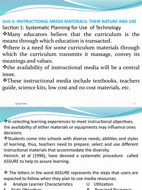 Understanding Instructional Media In Education Pdf Hierarchy Map