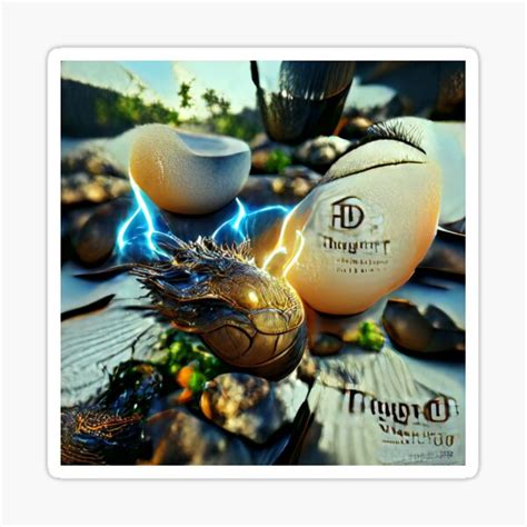 "Thunder Dragon Egg" Sticker for Sale by ArtEntusiast | Redbubble