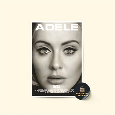 Adele 25 Album Poster / Room Decor / Music Decor / Music - Etsy