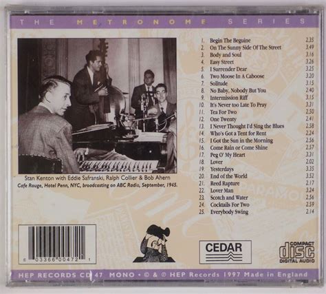 STAN KENTON Transcription Peformances 1945 46 Jazz New Sealed CD