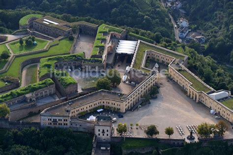 Koblenz Aus Der Vogelperspektive Burganlage Der Veste Festung