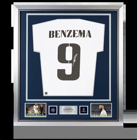 Maillot Real Madrid Uefa Officiel Sign Par Karim Benzema Et