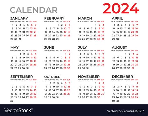 2024 Calendar Mon Sun Donia Garland