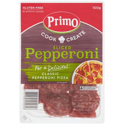 Primo Pepperoni Slices 100g | Woolworths