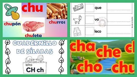 20 COMO ENSEÑAR A LEER Y ESCRIBIR LAS SÍLABAS CON LA LETRA CH YouTube