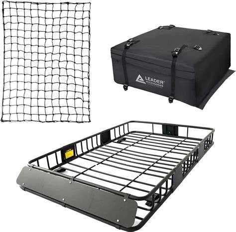 Amazon Leader Accessories Roof Rack Cargo Basket Set Cargo