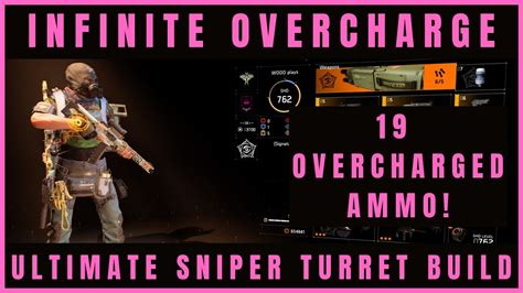 The Division 2 INFINITE OVERCHARGE SKILL BUILD SNIPER TURRET GOES