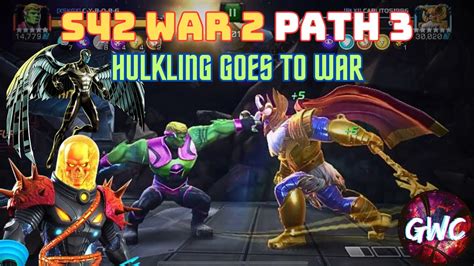 Hulkling Dominates Path 3 Alliance War S42 War 2 Path 3 Mcoc Gaming Marvel Youtube