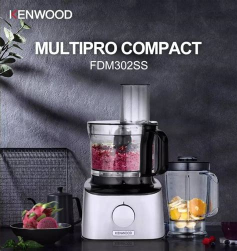 Kenwood FDM302SS Multi Pro Compact Food Processor With Dough Tool